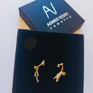 Agnes Veski Jewellery kõrvarõngad kiviga